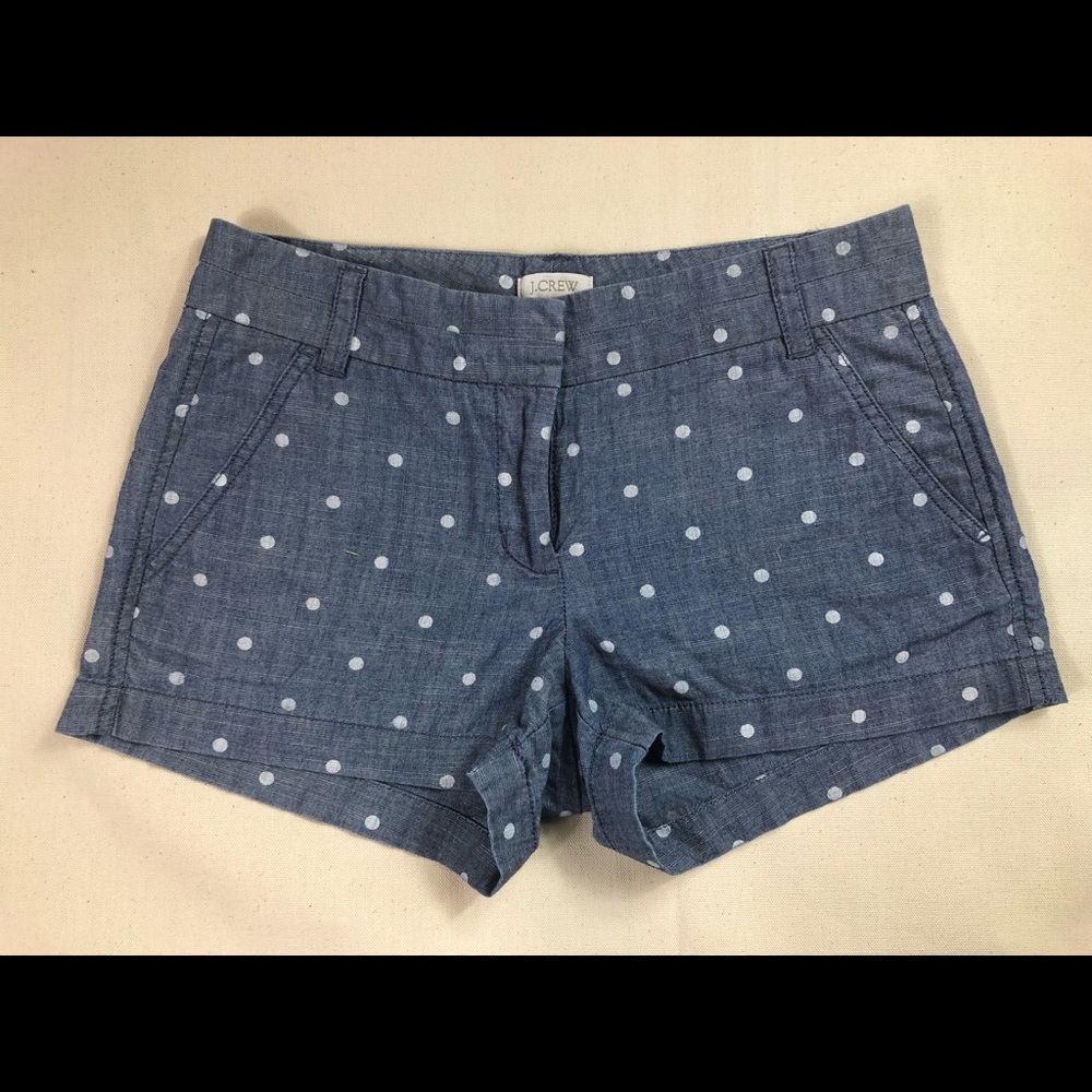 J.CREW POLKA DOT SHORTS
